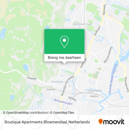 Boutique Apartments Bloemendaal kaart