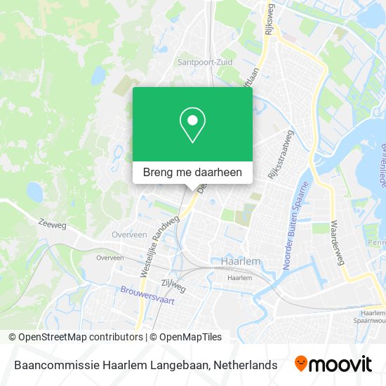 Baancommissie Haarlem Langebaan kaart
