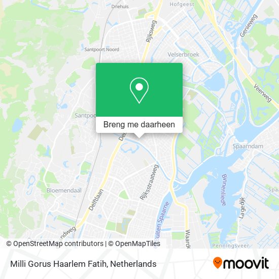 Milli Gorus Haarlem Fatih kaart