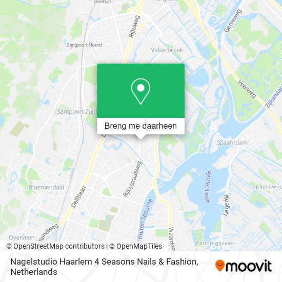 Nagelstudio Haarlem 4 Seasons Nails & Fashion kaart