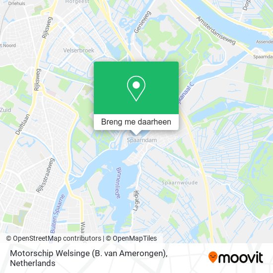 Motorschip Welsinge (B. van Amerongen) kaart