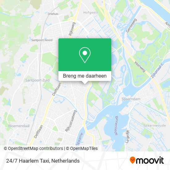 24/7 Haarlem Taxi kaart