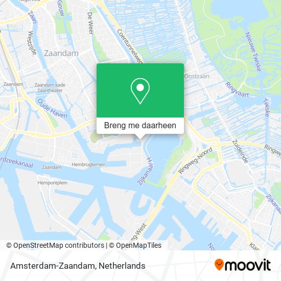 Amsterdam-Zaandam kaart