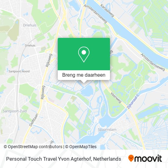 Personal Touch Travel Yvon Agterhof kaart