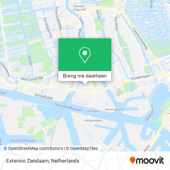 Exterioo Zandaam kaart