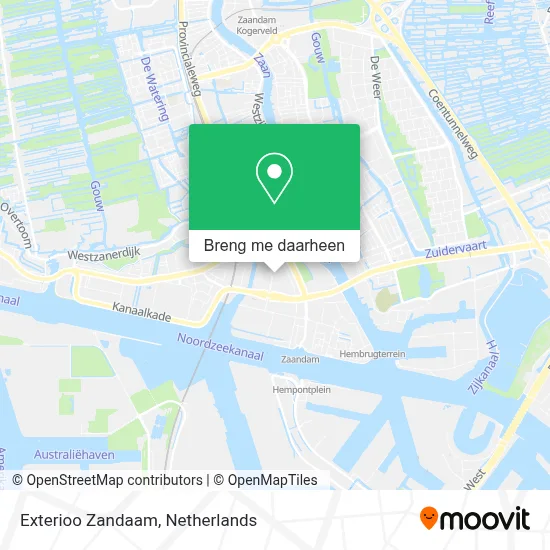 Exterioo Zandaam kaart