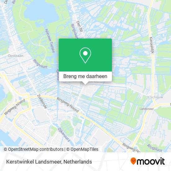 Kerstwinkel Landsmeer kaart