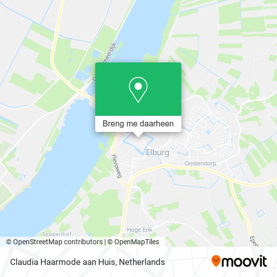 Claudia Haarmode aan Huis kaart