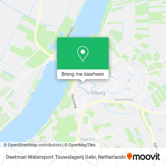 Deetman Watersport Touwslagerij Gebr kaart