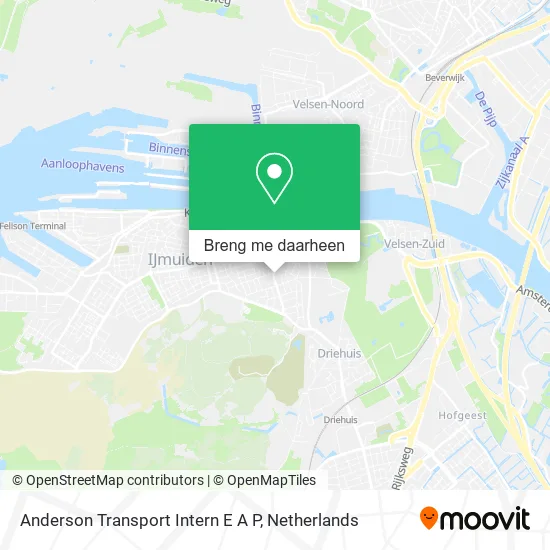 Anderson Transport Intern E A P kaart