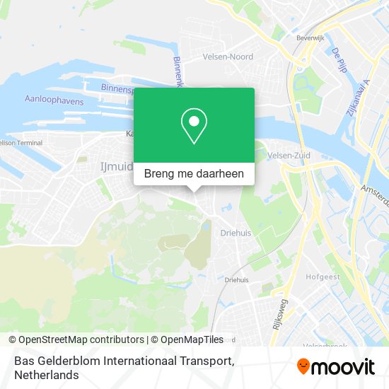 Bas Gelderblom Internationaal Transport kaart