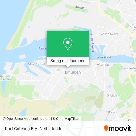 Korf Catering B.V. kaart