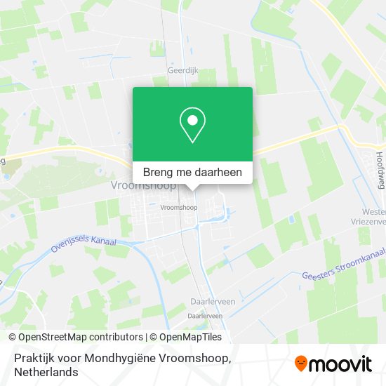 Praktijk voor Mondhygiëne Vroomshoop kaart