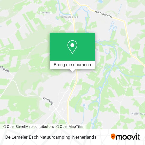 De Lemeler Esch Natuurcamping kaart