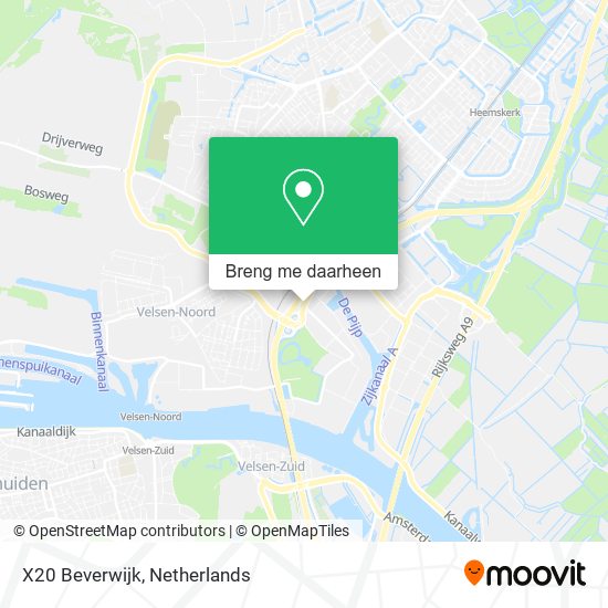 X20 Beverwijk kaart