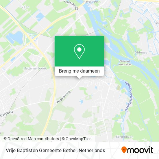 Vrije Baptisten Gemeente Bethel kaart