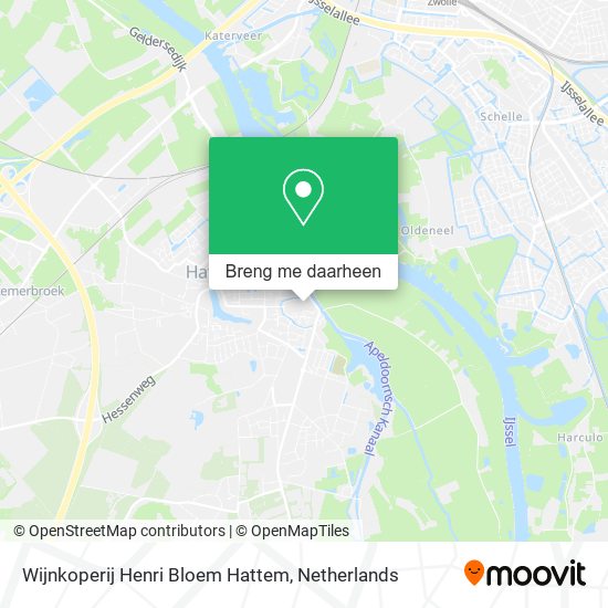 Wijnkoperij Henri Bloem Hattem kaart