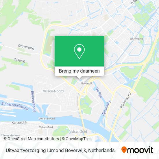 Uitvaartverzorging IJmond Beverwijk kaart
