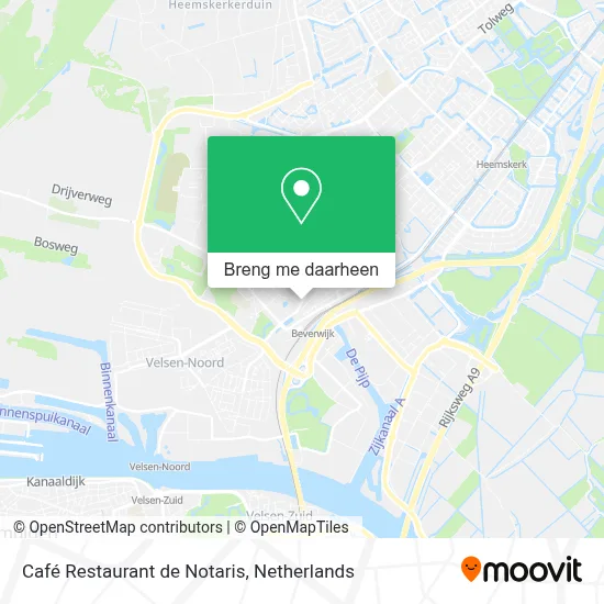 Café Restaurant de Notaris kaart