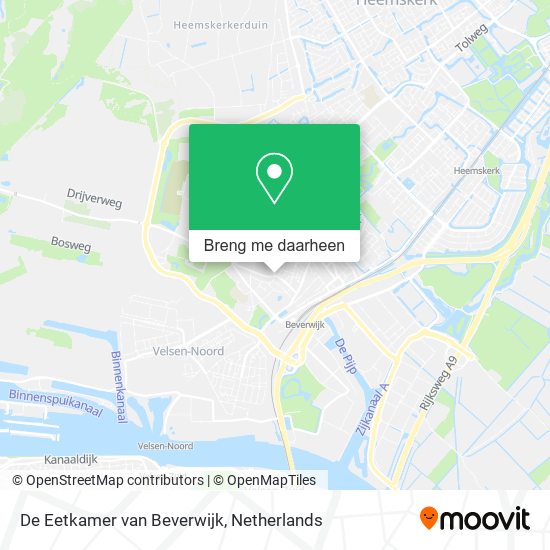 De Eetkamer van Beverwijk kaart