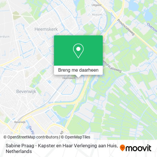 Sabine Praag - Kapster en Haar Verlenging aan Huis kaart