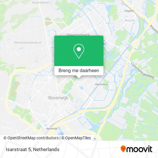 Isarstraat 5 kaart