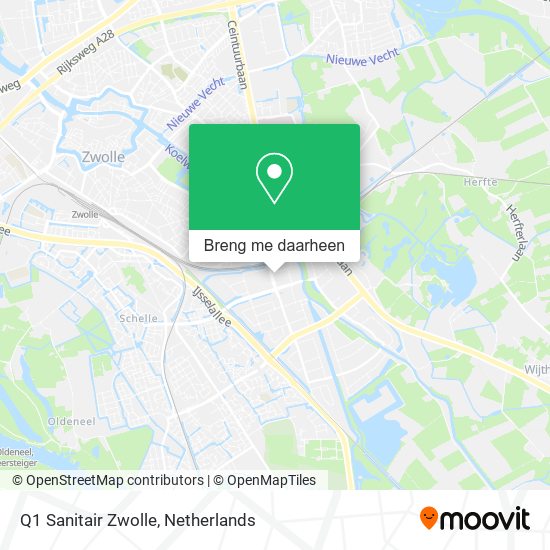 Q1 Sanitair Zwolle kaart