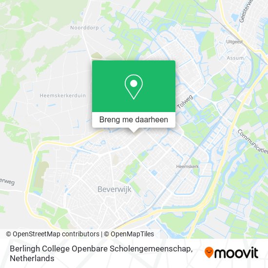 Berlingh College Openbare Scholengemeenschap kaart