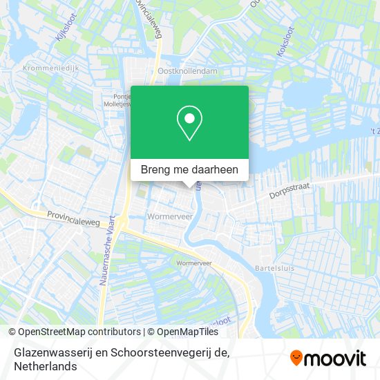 Glazenwasserij en Schoorsteenvegerij de kaart