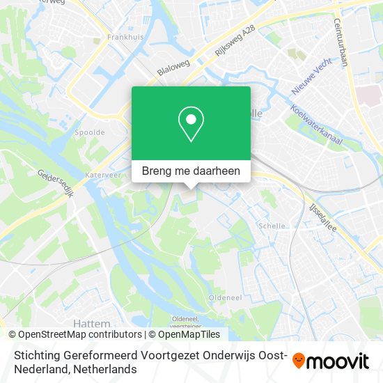 Stichting Gereformeerd Voortgezet Onderwijs Oost-Nederland kaart