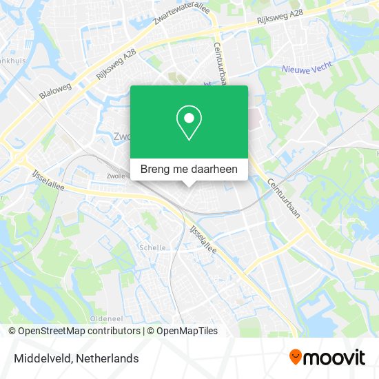 Middelveld kaart