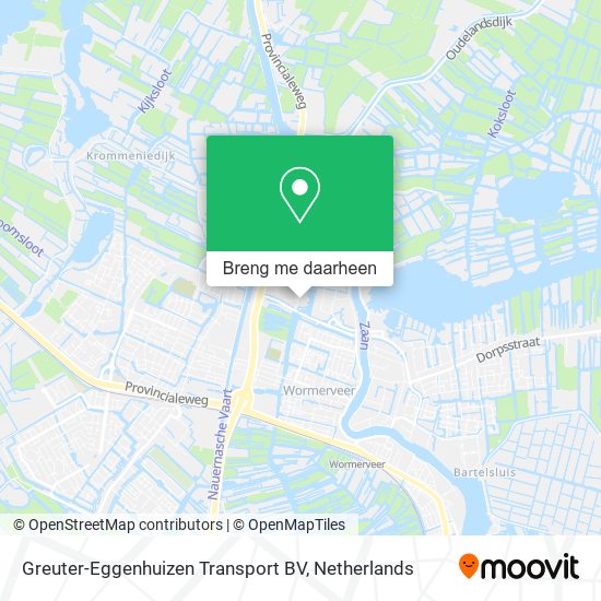 Greuter-Eggenhuizen Transport BV kaart