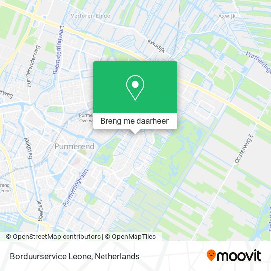 Borduurservice Leone kaart