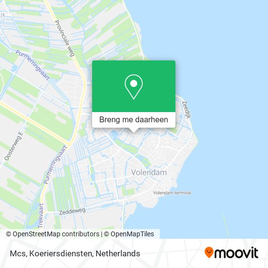 Mcs, Koeriersdiensten kaart