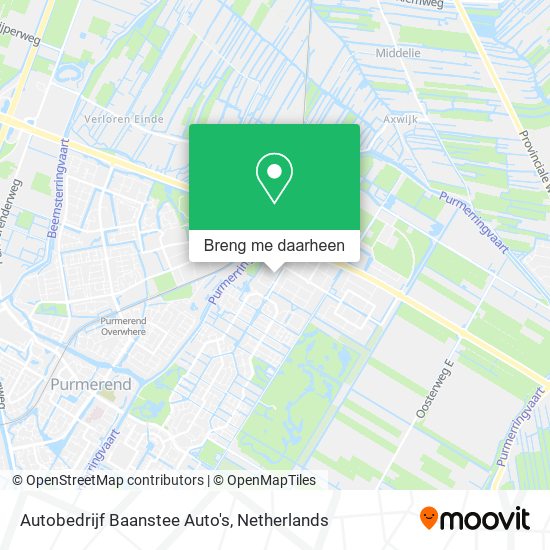 Autobedrijf Baanstee Auto's kaart