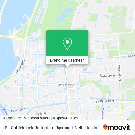 St. Ontdekhoek Rotterdam-Rijnmond kaart
