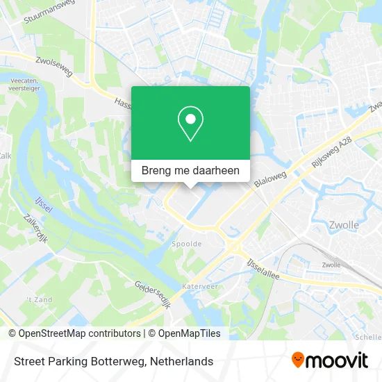 Street Parking Botterweg kaart