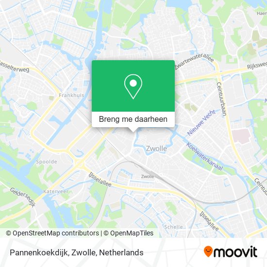 Pannenkoekdijk, Zwolle kaart