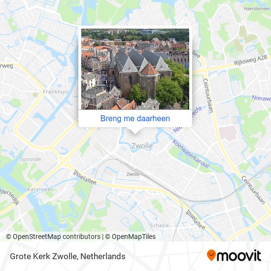 Grote Kerk Zwolle kaart