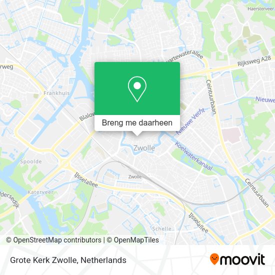 Grote Kerk Zwolle kaart