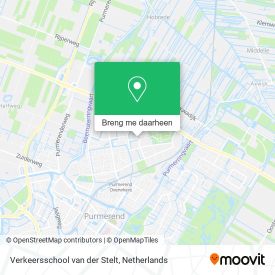 Verkeersschool van der Stelt kaart