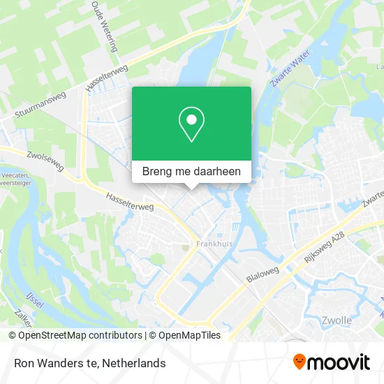 Ron Wanders te kaart