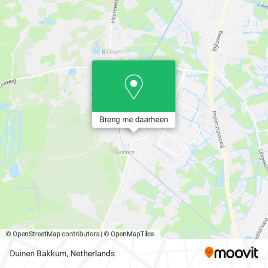 Duinen Bakkum kaart