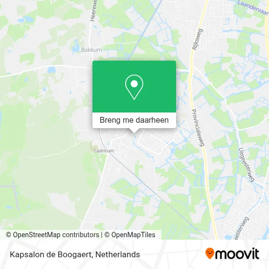 Kapsalon de Boogaert kaart