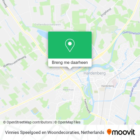 Vinnies Speelgoed en Woondecoraties kaart