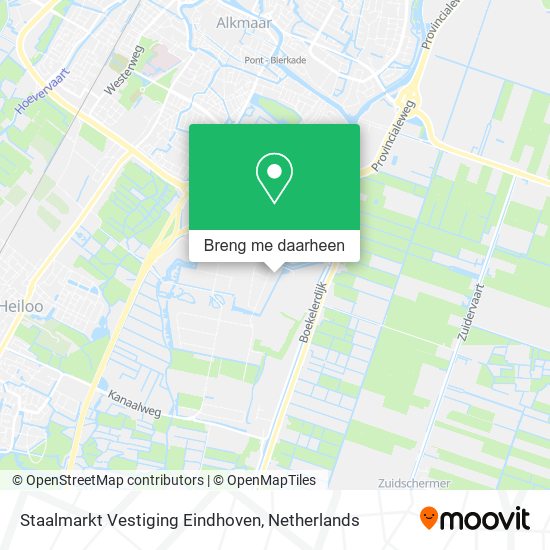 Staalmarkt Vestiging Eindhoven kaart