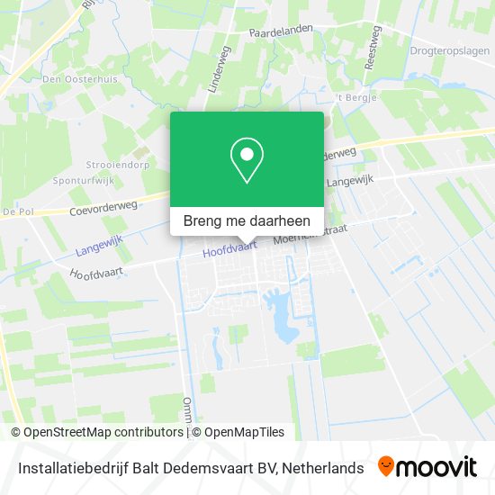 Installatiebedrijf Balt Dedemsvaart BV kaart