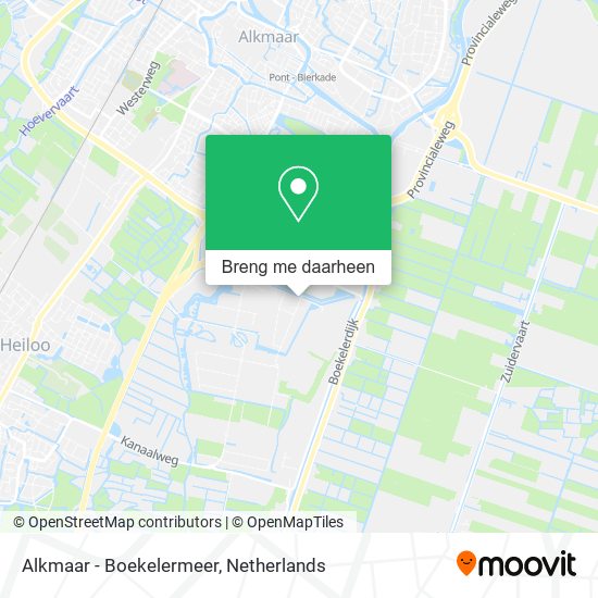 Alkmaar - Boekelermeer kaart