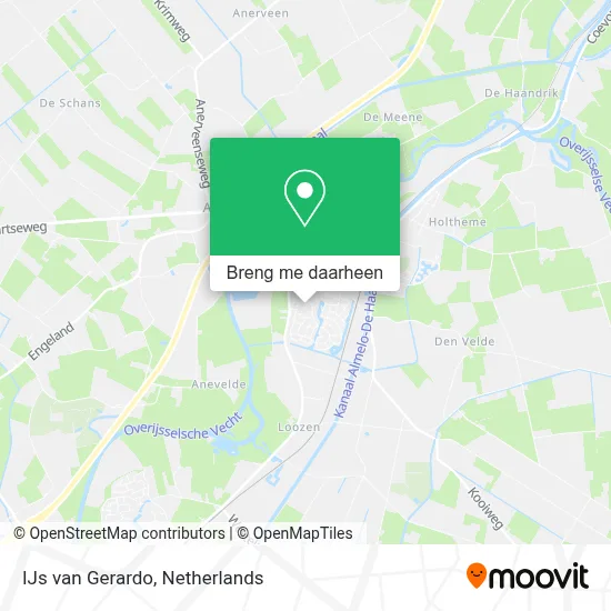 IJs van Gerardo kaart