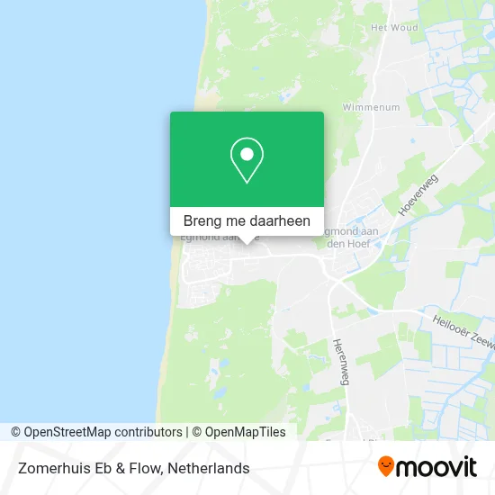Zomerhuis Eb & Flow kaart